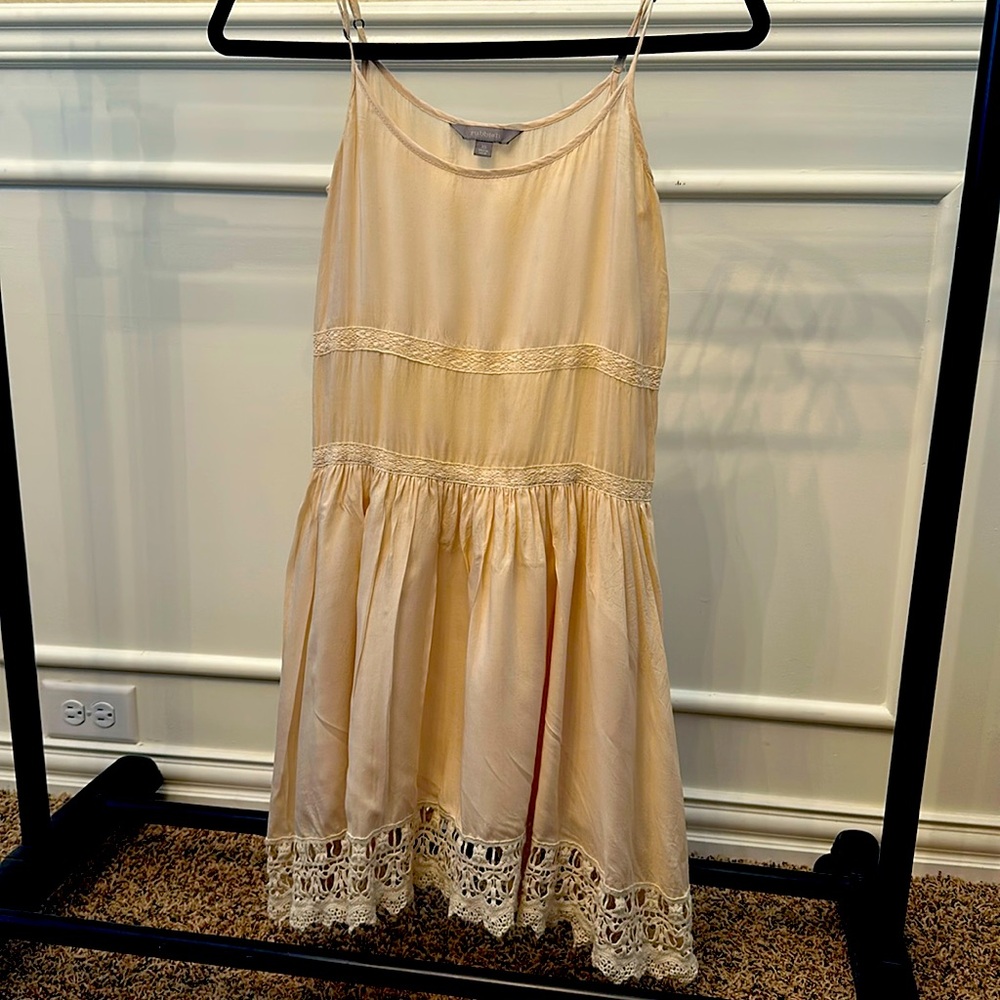 Rubbish cream slip dress